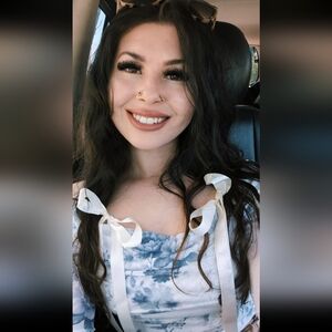 Blue & White Floral Blouse